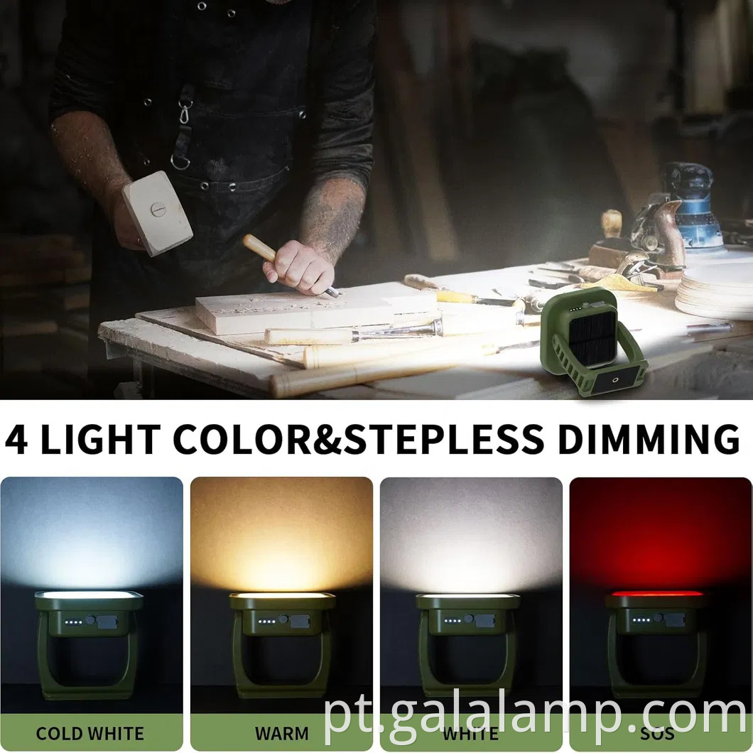 Ultimate Magnetic Rechargable Camping Lantern com Power Bank